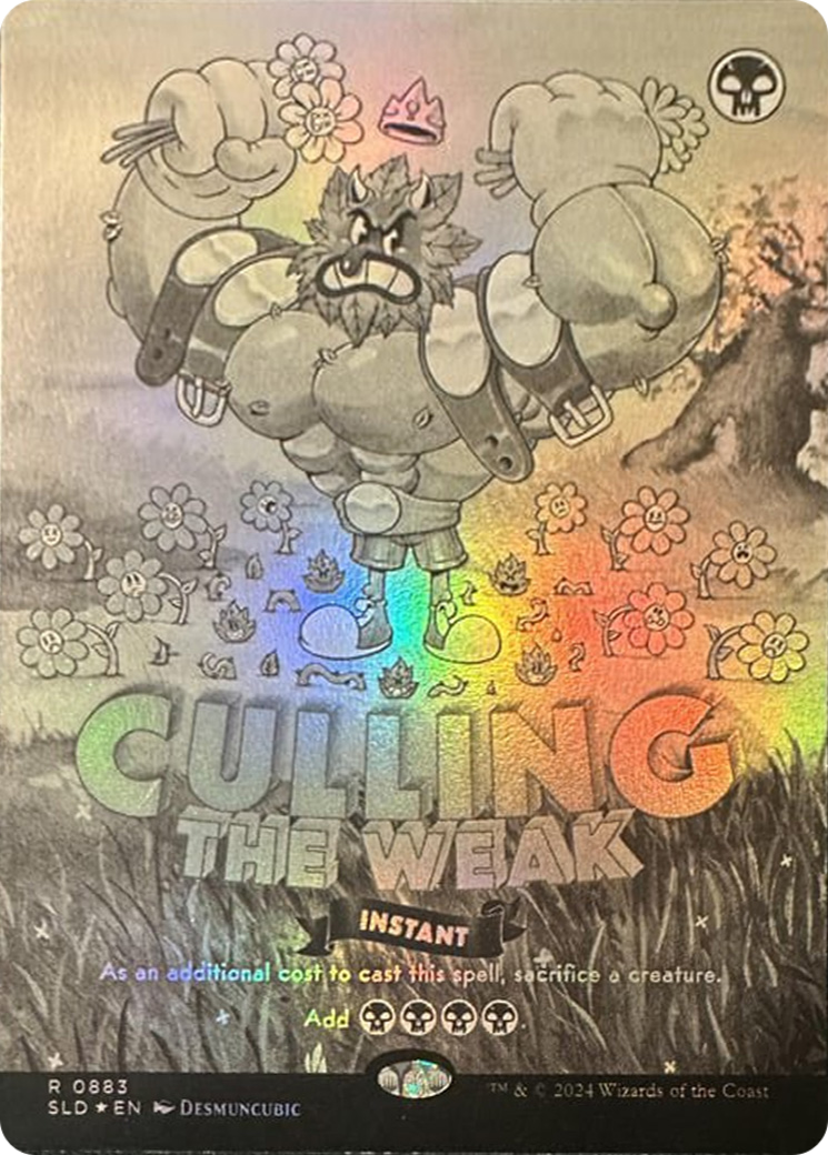 Culling the Weak (Black & White Foil) [Secret Lair Drop Series] | Deep Dive Games St. Marys