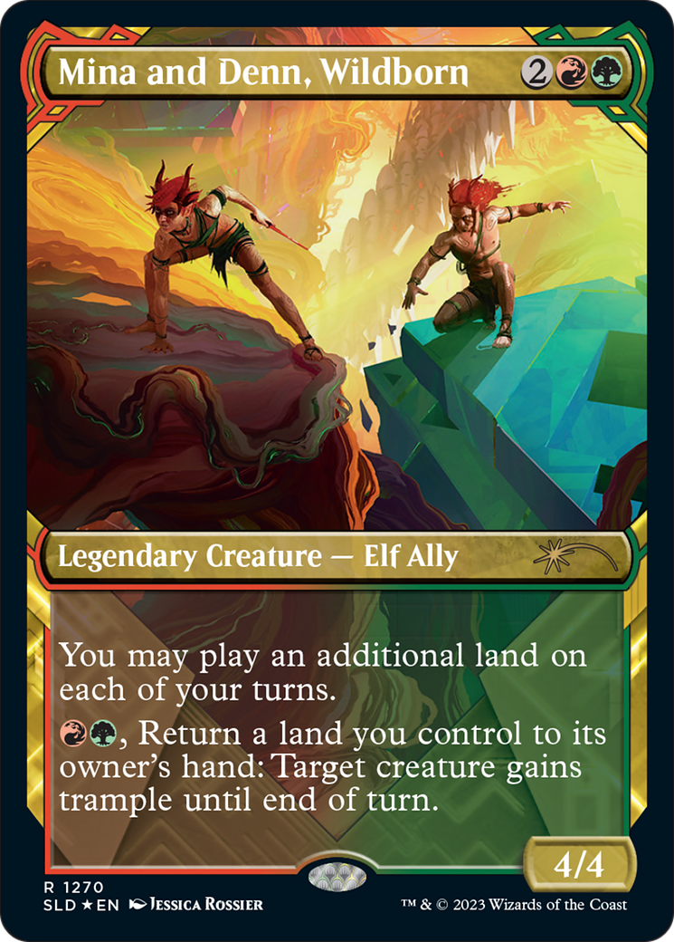 Mina and Denn, Wildborn (Halo Foil) [Secret Lair Drop Series] | Deep Dive Games St. Marys