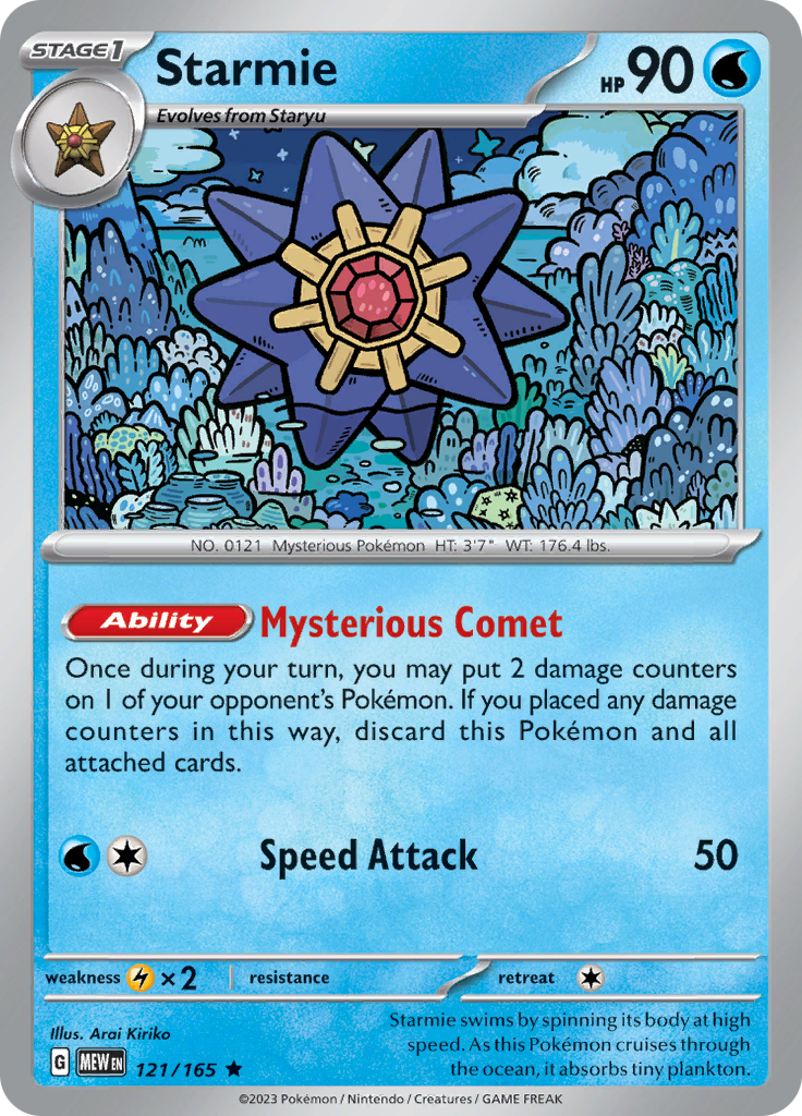 Starmie (121/165) [Scarlet & Violet 151] | Deep Dive Games St. Marys