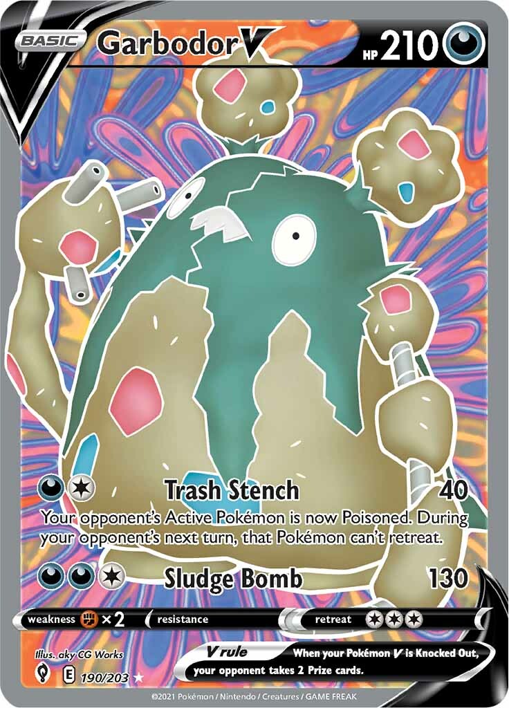 Garbodor V (190/203) [Sword & Shield: Evolving Skies] | Deep Dive Games St. Marys