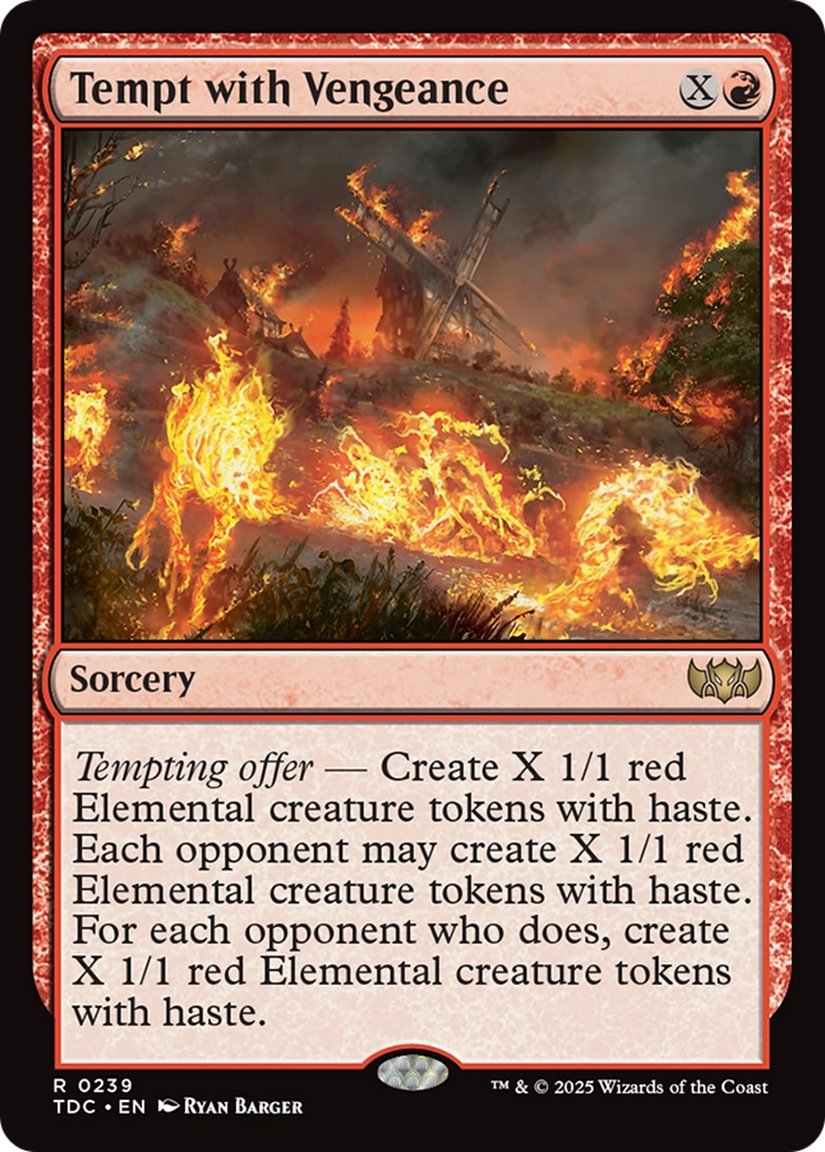 Tempt with Vengeance [Tarkir: Dragonstorm Commander] | Deep Dive Games St. Marys