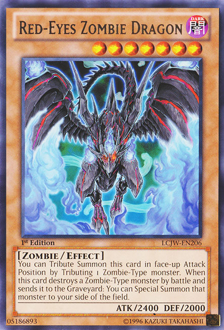Red-Eyes Zombie Dragon [LCJW-EN206] Rare | Deep Dive Games St. Marys