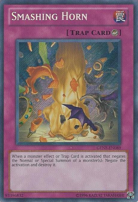 Smashing Horn [GENF-EN089] Secret Rare | Deep Dive Games St. Marys