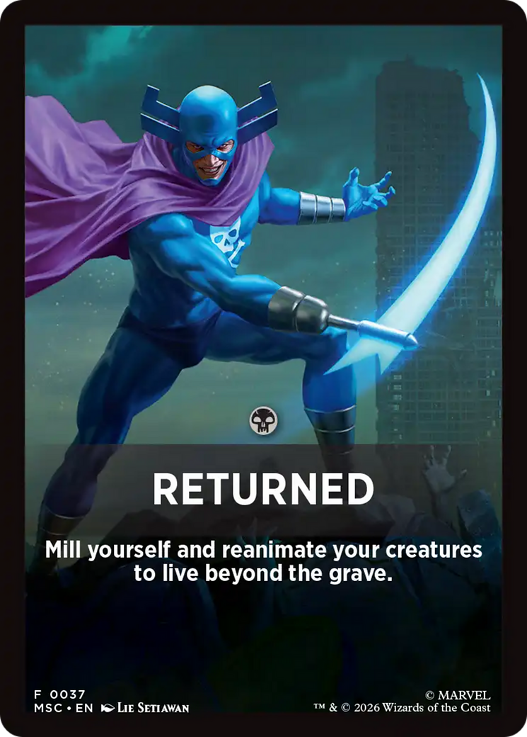 Returned Theme Card [Marvel Super Heroes Commander] | Deep Dive Games St. Marys