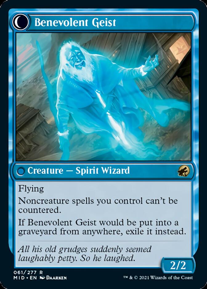 Malevolent Hermit // Benevolent Geist [Innistrad: Midnight Hunt] | Deep Dive Games St. Marys