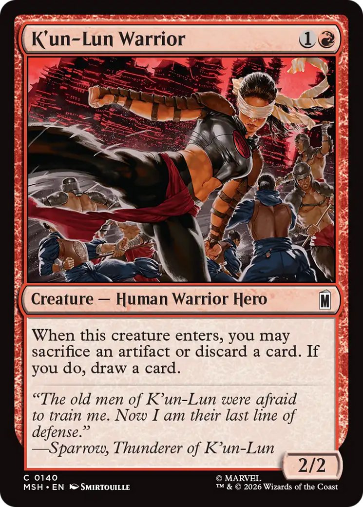 K'un-Lun Warrior [Marvel Super Heroes] | Deep Dive Games St. Marys