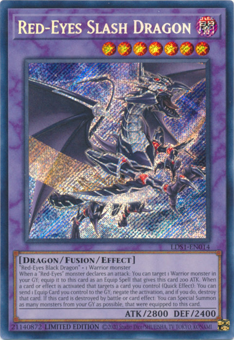 Red-Eyes Slash Dragon [LDS1-EN014] Secret Rare | Deep Dive Games St. Marys