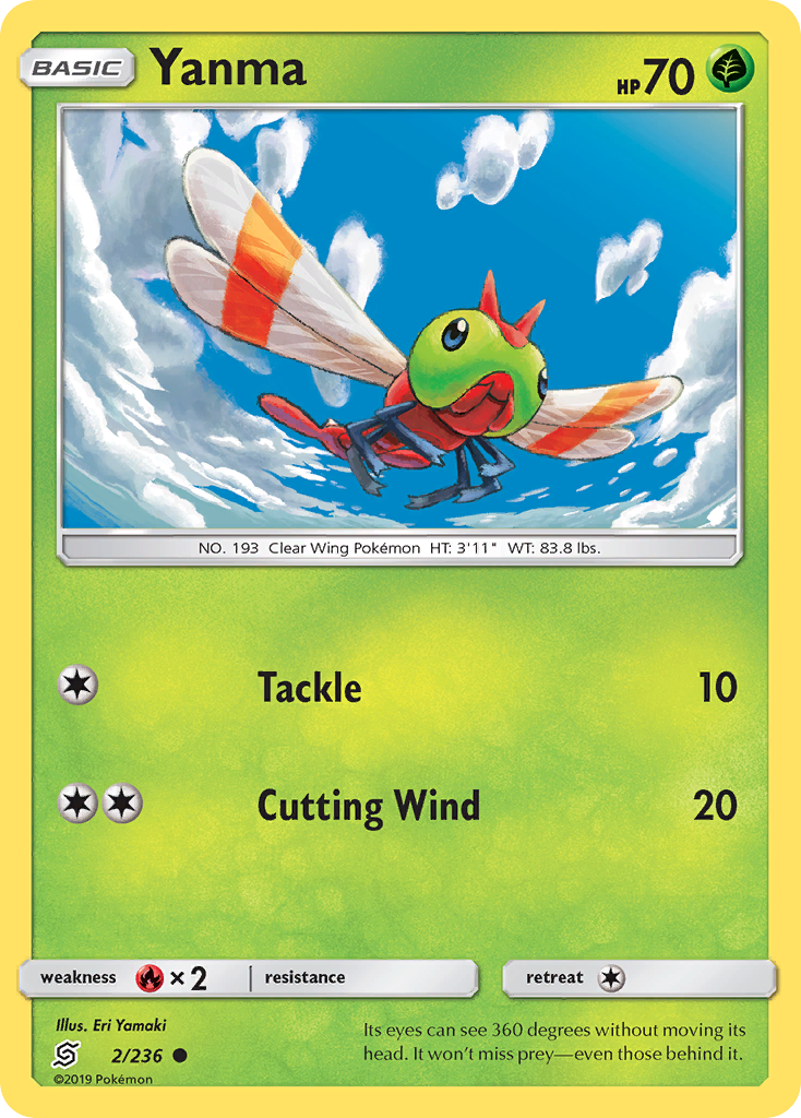 Yanma (2/236) [Sun & Moon: Unified Minds] | Deep Dive Games St. Marys