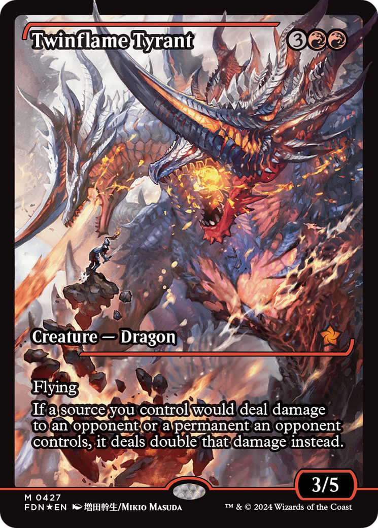 Twinflame Tyrant (Showcase) [Foundations] | Deep Dive Games St. Marys