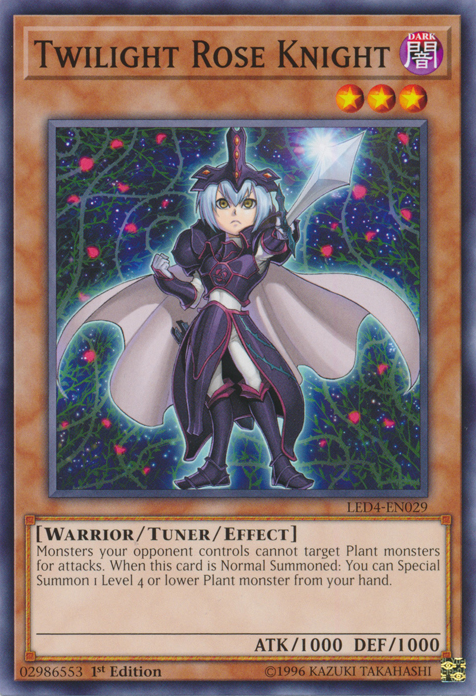 Twilight Rose Knight [LED4-EN029] Common | Deep Dive Games St. Marys