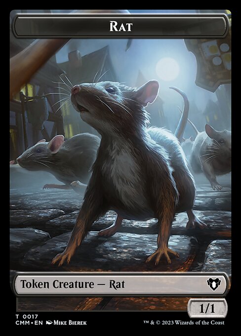 City's Blessing // Rat Double-Sided Token [Commander Masters Tokens] | Deep Dive Games St. Marys