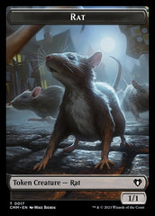 City's Blessing // Rat Double-Sided Token [Commander Masters Tokens] | Deep Dive Games St. Marys