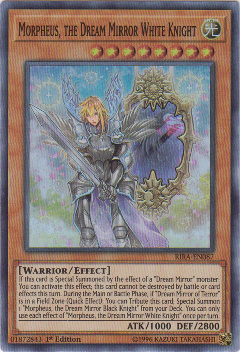 Morpheus, the Dream Mirror White Knight [RIRA-EN087] Super Rare | Deep Dive Games St. Marys