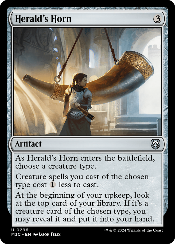 Herald's Horn (Ripple Foil) [Modern Horizons 3 Commander] | Deep Dive Games St. Marys