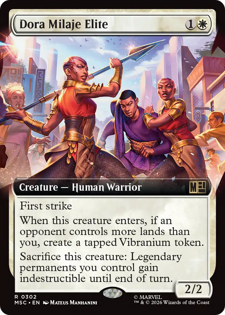 Dora Milaje Elite (Extended Art) [Marvel Super Heroes Commander] | Deep Dive Games St. Marys