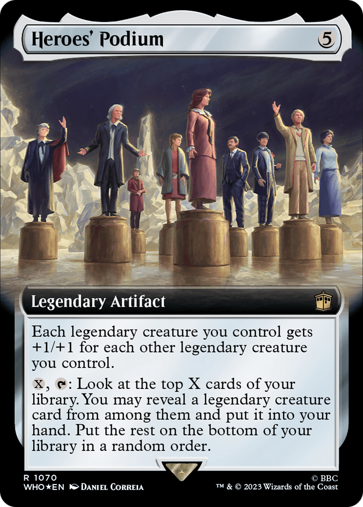 Heroes' Podium (Extended Art) (Surge Foil) [Doctor Who] | Deep Dive Games St. Marys