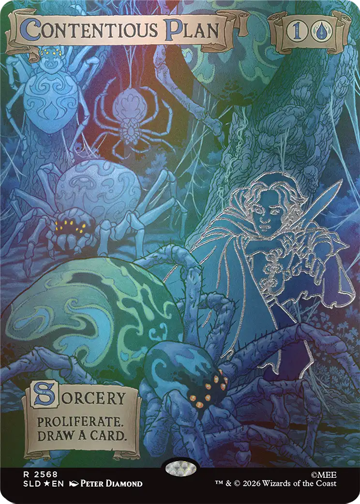 Contentious Plan (Out Of Sight Foil) [Secret Lair Drop Series] | Deep Dive Games St. Marys