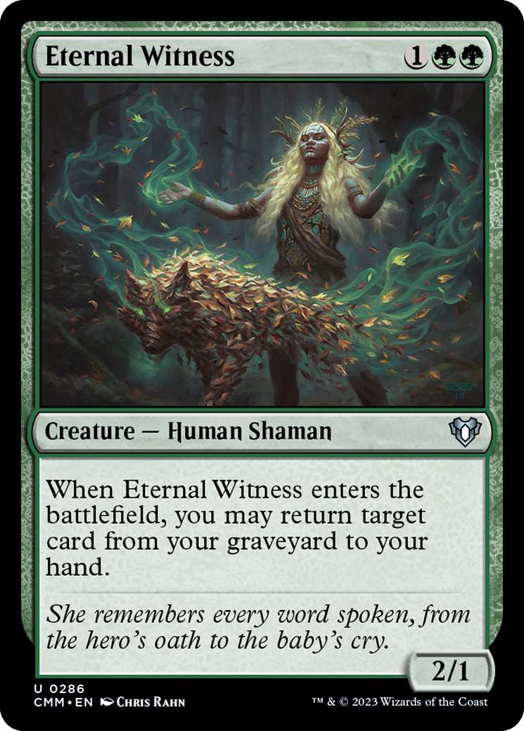 Eternal Witness [Commander Masters] | Deep Dive Games St. Marys