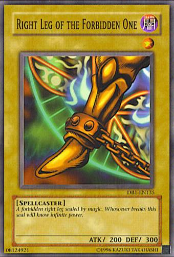 Right Leg of the Forbidden One [DB1-EN135] Common | Deep Dive Games St. Marys
