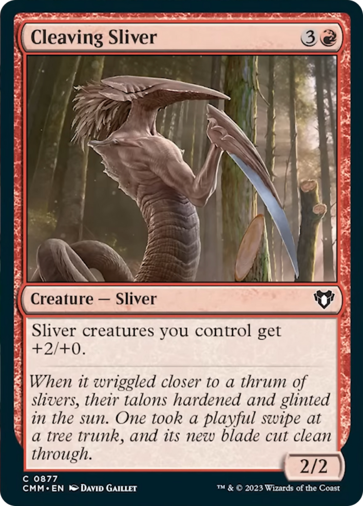 Cleaving Sliver [Commander Masters] | Deep Dive Games St. Marys