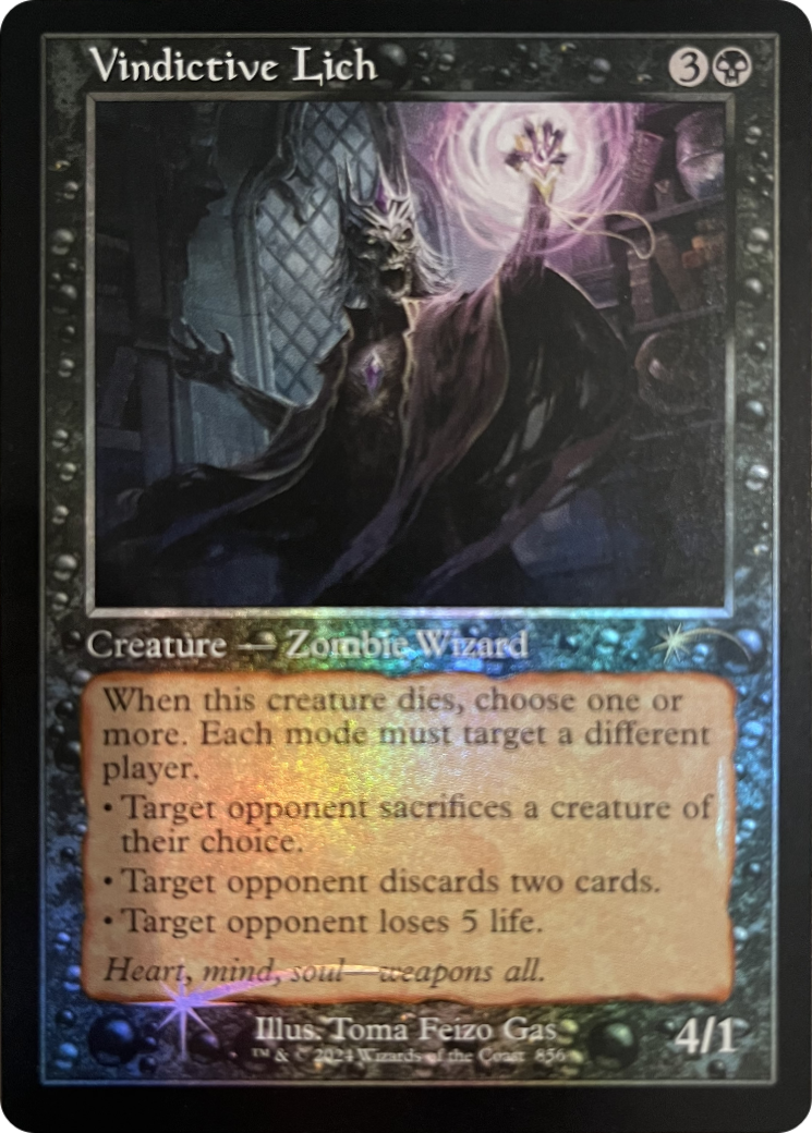 Vindictive Lich (Retro Frame) [Secret Lair Drop Series] | Deep Dive Games St. Marys