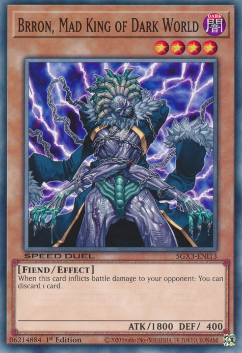 Brron, Mad King of Dark World [SGX3-ENI13] Common | Deep Dive Games St. Marys