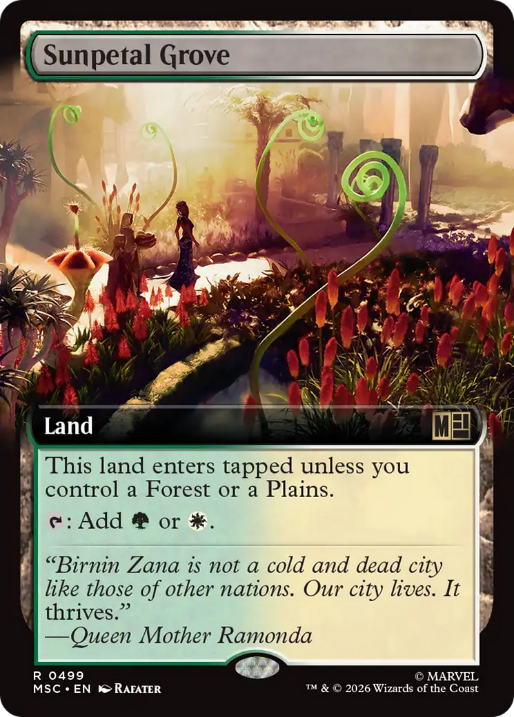 Sunpetal Grove (Extended Art) [Marvel Super Heroes Commander] | Deep Dive Games St. Marys