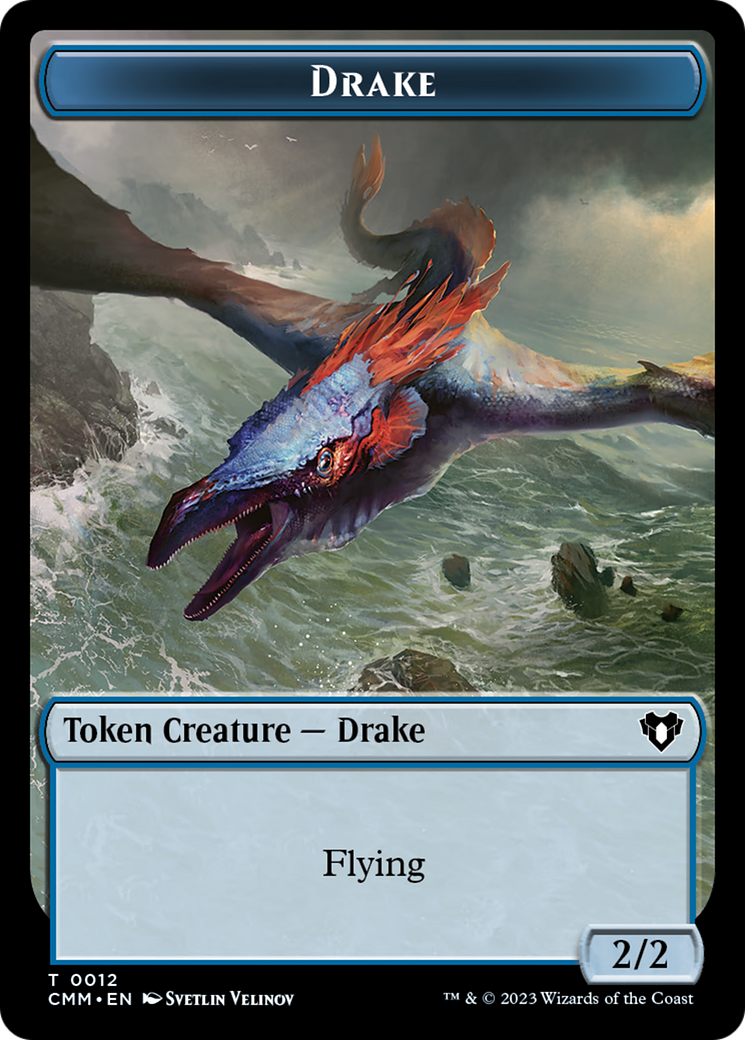Drake Token [Commander Masters Tokens] | Deep Dive Games St. Marys