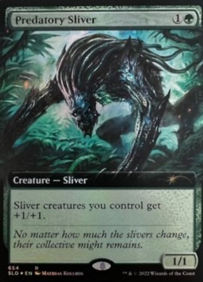 Predatory Sliver (Extended Art) [Secret Lair Drop Promos] | Deep Dive Games St. Marys