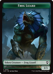 Boar // Frog Lizard Double-Sided Token [Secrets of Strixhaven Commander Tokens] | Deep Dive Games St. Marys