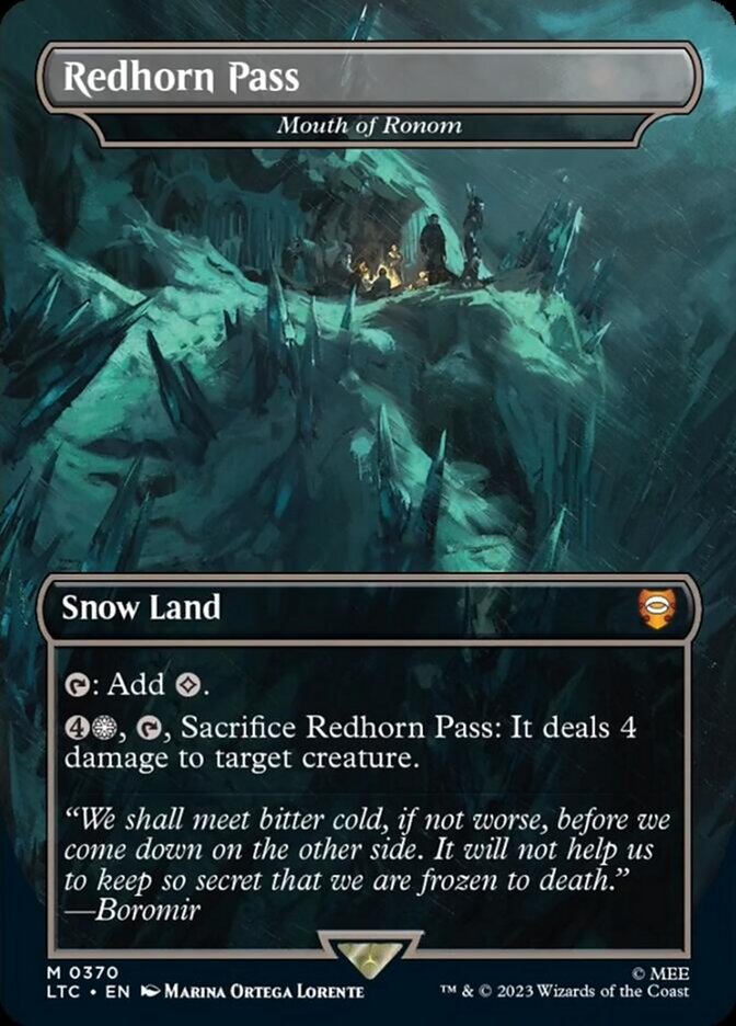 Mouth of Ronom - Redhorn Pass (Borderless) [The Lord of the Rings: Tales of Middle-Earth Commander] | Deep Dive Games St. Marys
