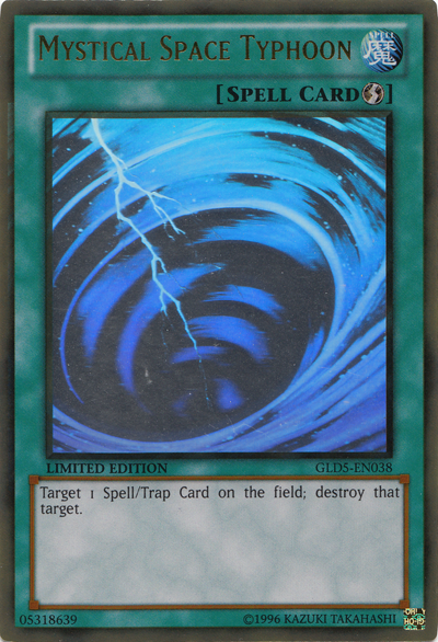 Mystical Space Typhoon [GLD5-EN038] Ghost/Gold Rare | Deep Dive Games St. Marys