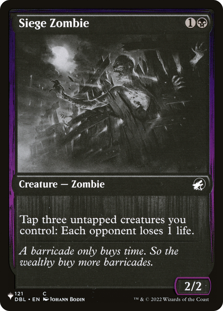 Siege Zombie [The List] | Deep Dive Games St. Marys