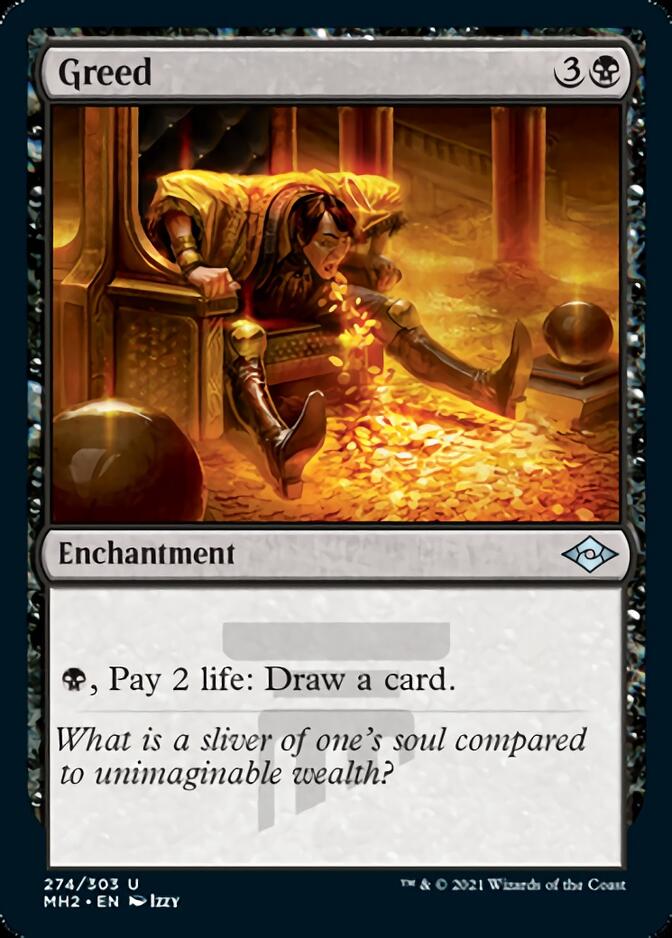 Greed (Foil Etched) [Modern Horizons 2] | Deep Dive Games St. Marys