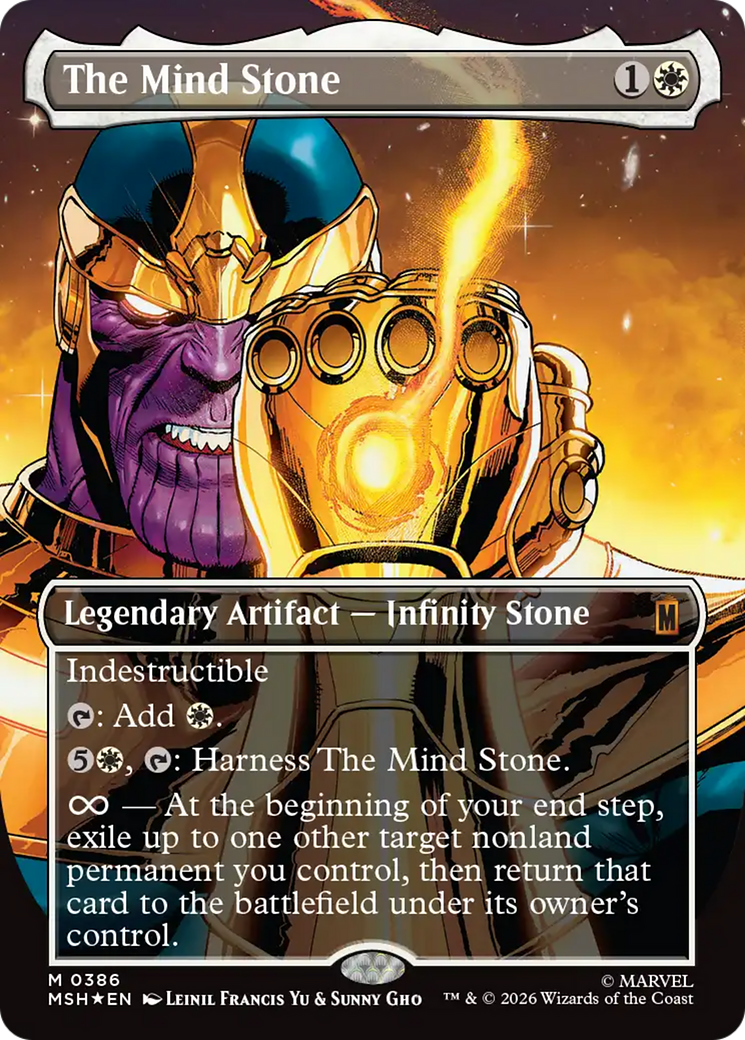 The Mind Stone (Borderless) [Marvel Super Heroes] | Deep Dive Games St. Marys
