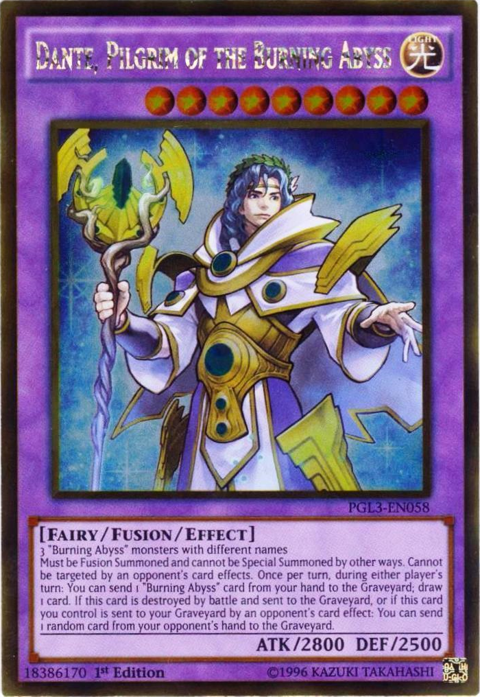 Dante, Pilgrim of the Burning Abyss [PGL3-EN058] Gold Rare | Deep Dive Games St. Marys