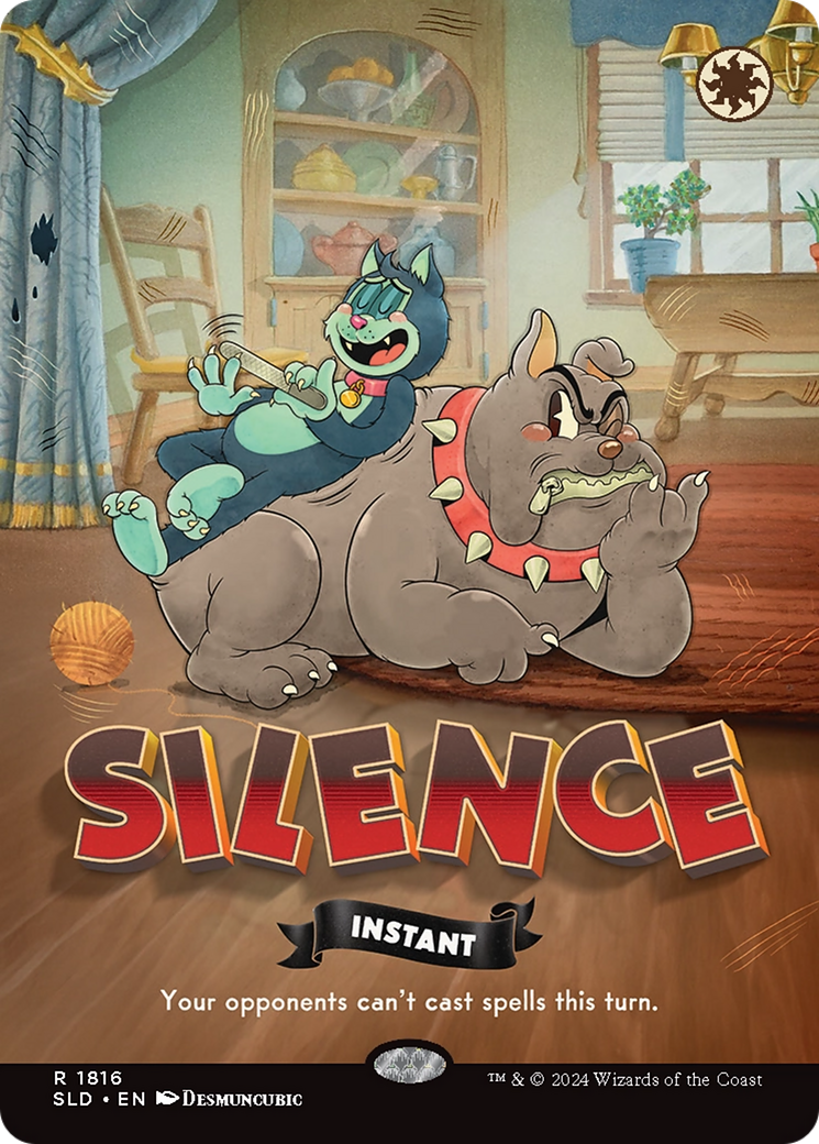 Silence (1816) (Rainbow Foil) [Secret Lair Drop Series] | Deep Dive Games St. Marys