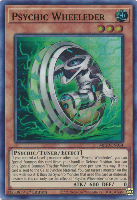 Psychic Wheeleder [MP20-EN014] Ultra Rare | Deep Dive Games St. Marys