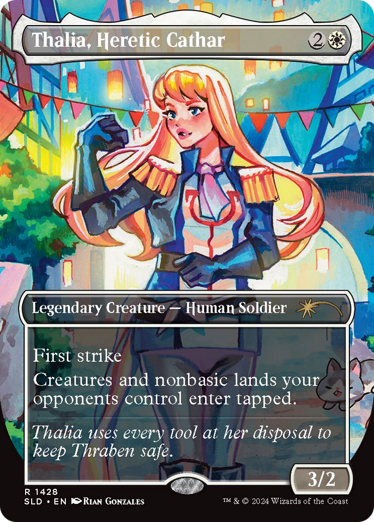 Thalia, Heretic Cathar (Rainbow Foil) [Secret Lair Drop Series] | Deep Dive Games St. Marys