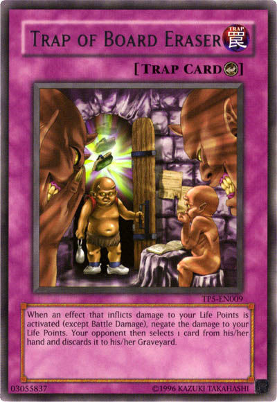 Trap of Board Eraser [TP5-EN009] Rare | Deep Dive Games St. Marys