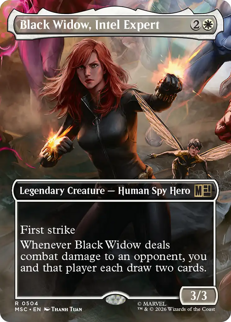 Black Widow, Intel Expert (Borderless) [Marvel Super Heroes Commander] | Deep Dive Games St. Marys