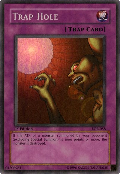 Trap Hole [LOB-058] Super Rare | Deep Dive Games St. Marys