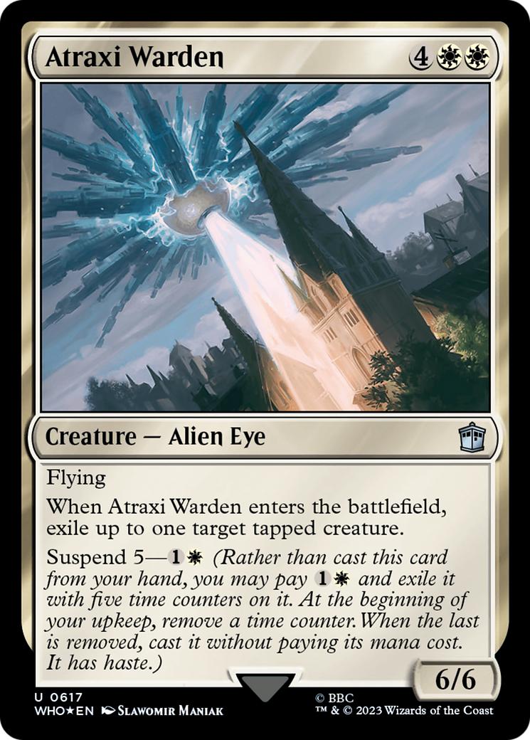 Atraxi Warden (Surge Foil) [Doctor Who] | Deep Dive Games St. Marys