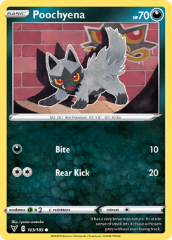 Poochyena (103/185) [Sword & Shield: Vivid Voltage] | Deep Dive Games St. Marys