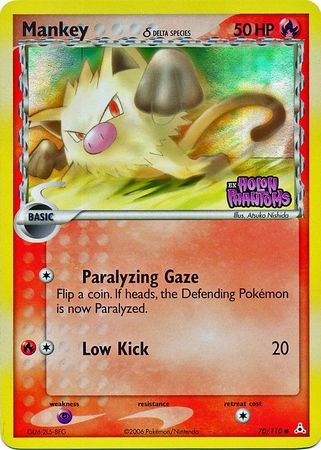 Mankey (70/110) (Delta Species) (Stamped) [EX: Holon Phantoms] | Deep Dive Games St. Marys