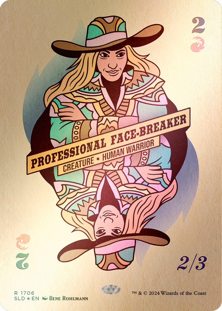 Professional Face-Breaker (Rainbow Foil) [Secret Lair Drop Series] | Deep Dive Games St. Marys