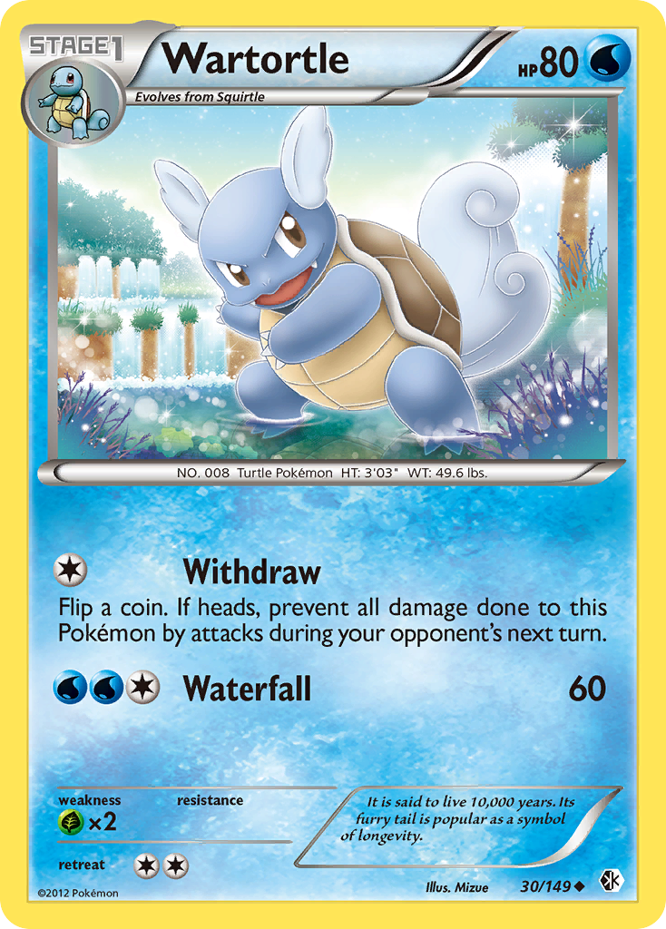 Wartortle (30/149) [Black & White: Boundaries Crossed] | Deep Dive Games St. Marys