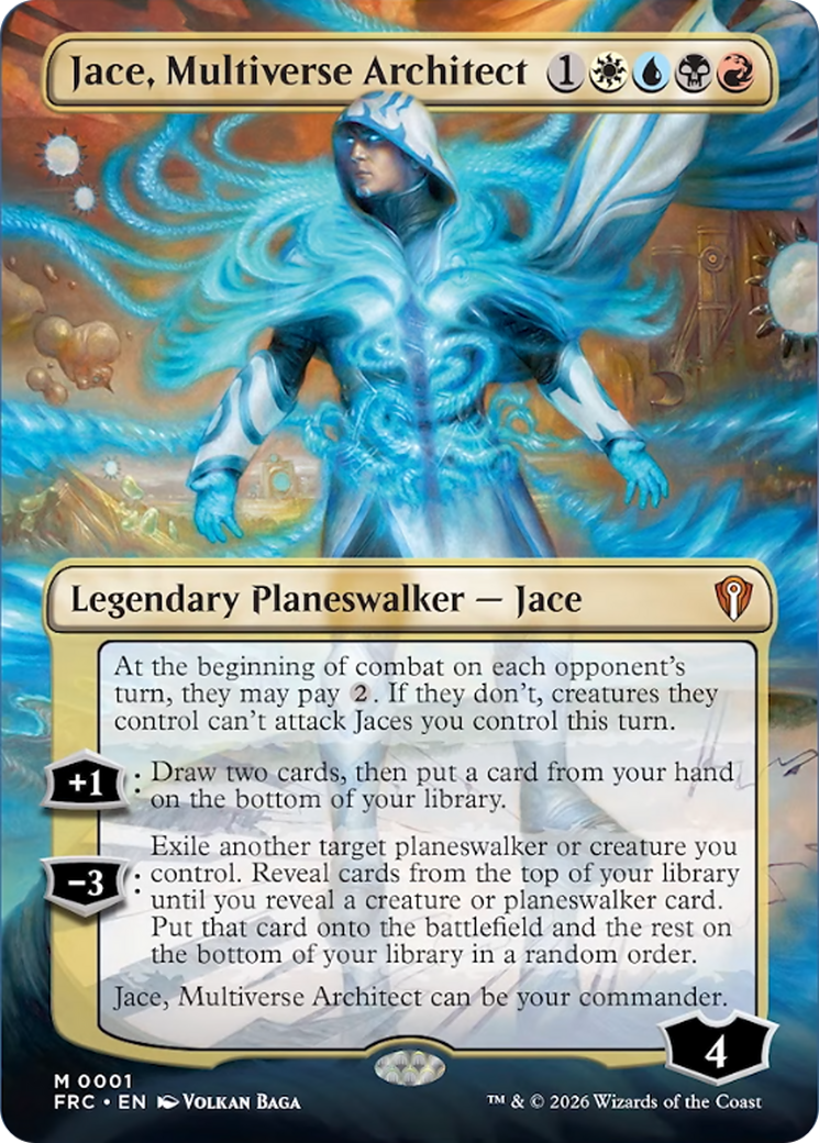Jace, Multiverse Architect (Borderless) [Reality Fracture Commander] | Deep Dive Games St. Marys