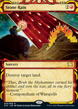 Stone Rain (Foil Etched) [Strixhaven: Mystical Archive] | Deep Dive Games St. Marys