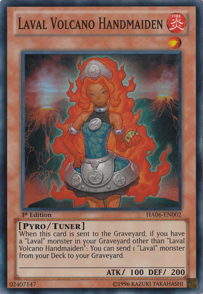 Laval Volcano Handmaiden [HA06-EN002] Super Rare | Deep Dive Games St. Marys